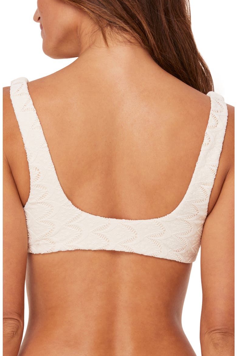 The Delray Bikini Top, Alternate, color, GARDENIA