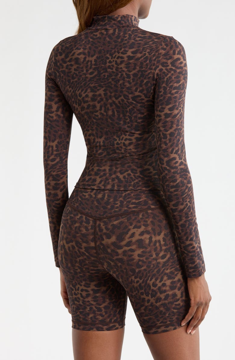 MPG Leopard Print Long Sleeve Top, Alternate, color, Caribou Leopard