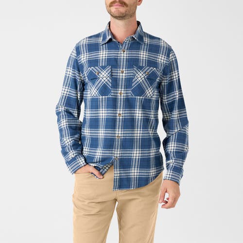 Shop Mountain Khakis Park Flannel Shirt In Faded Indigo