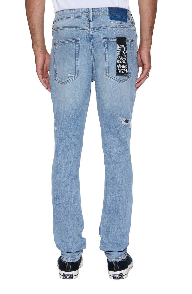 Ksubi Van Winkle Painter Rip & Repair Skinny Jeans, Alternate, color, Denim