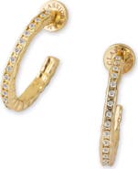 Classicharms Stella Molten Color Cubic Zirconia Hoop Earrings