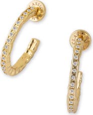 Classicharms Stella Molten Color Cubic Zirconia Hoop Earrings