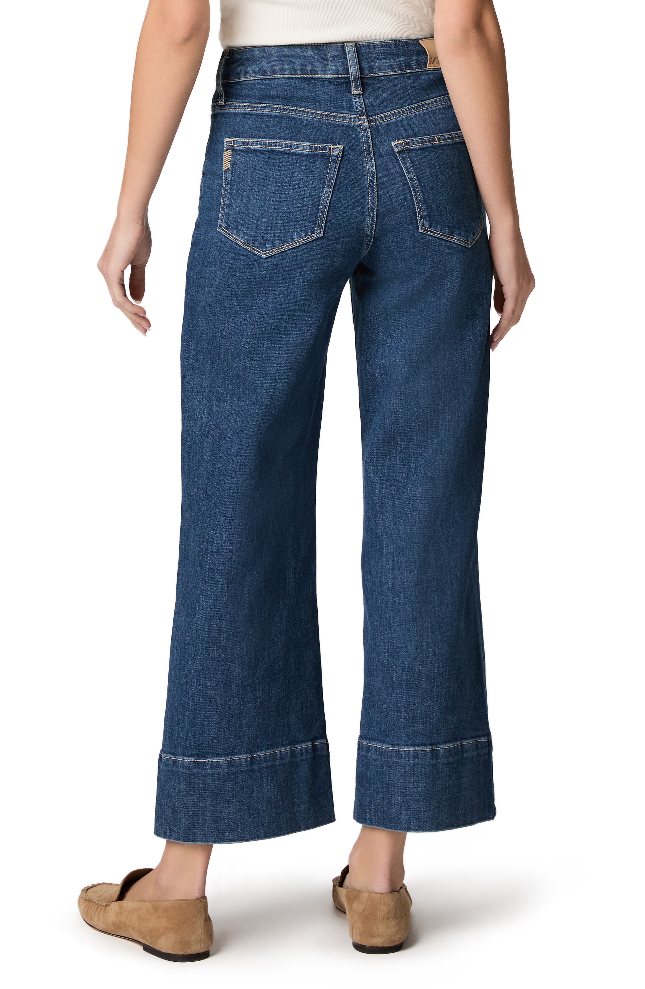 Anessa Front Pocket Ankle Wide Leg Jeans (Women) | Nordstrom
