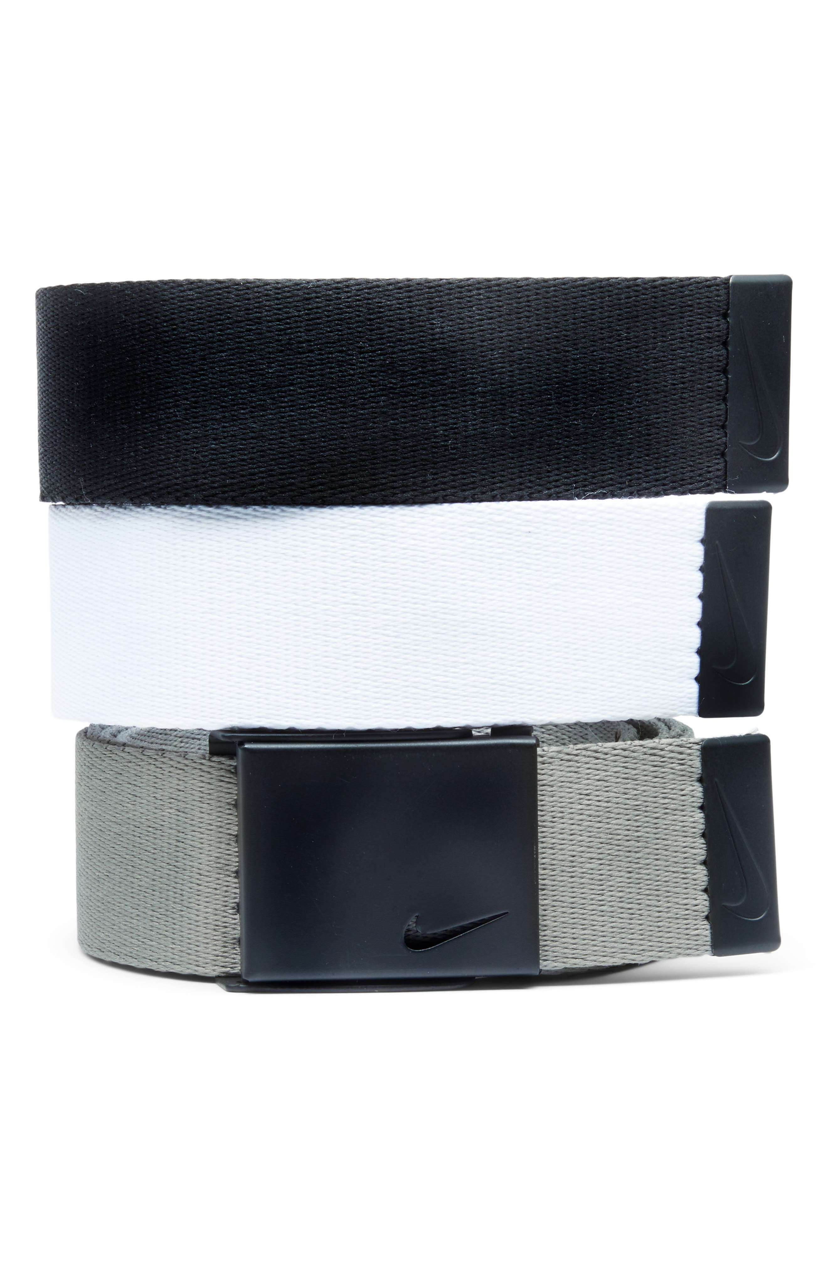 Nike Golf Assorted 3-Pack Webbed Belts