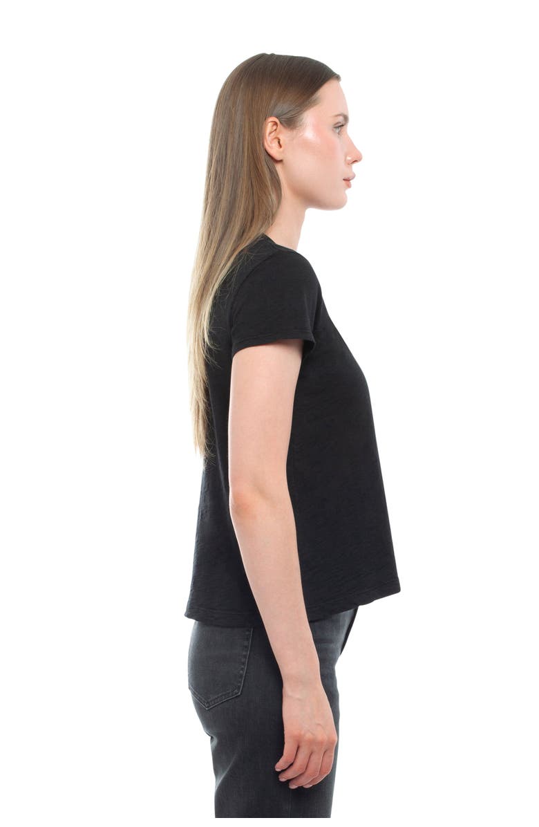 WILT Clothing Baby Fit Shrunken Crew Short Sleeve Tee, Alternate, color, Black