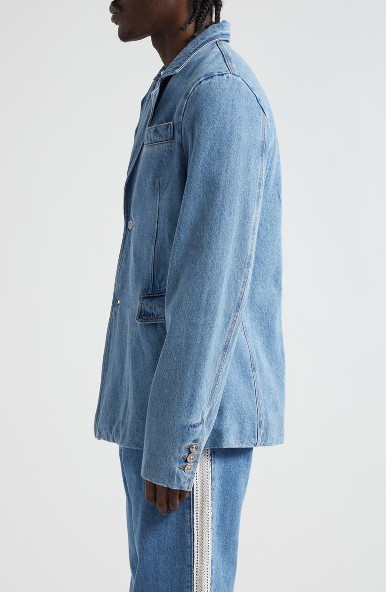 Wales Bonner Eternity Denim Blazer, Alternate, color, 