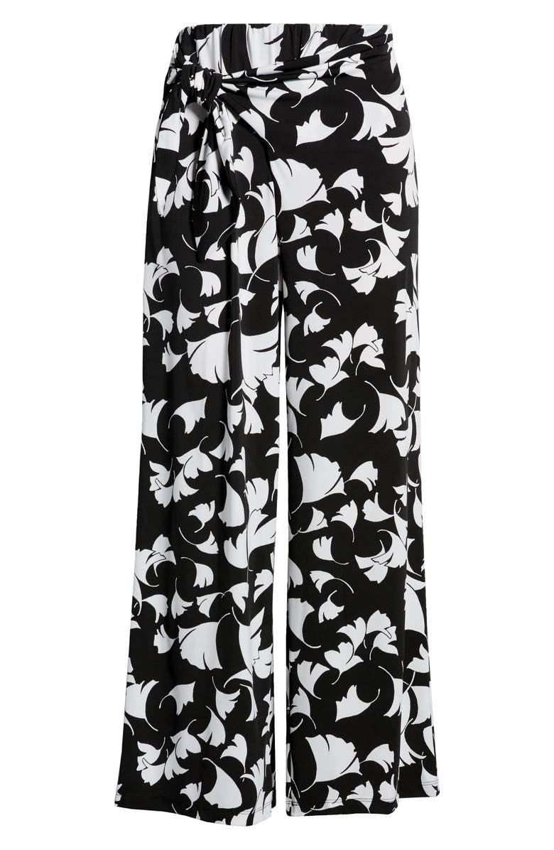 Chaus Botanical Fantasy Side Tie Wide Leg Pants, Alternate, color, 