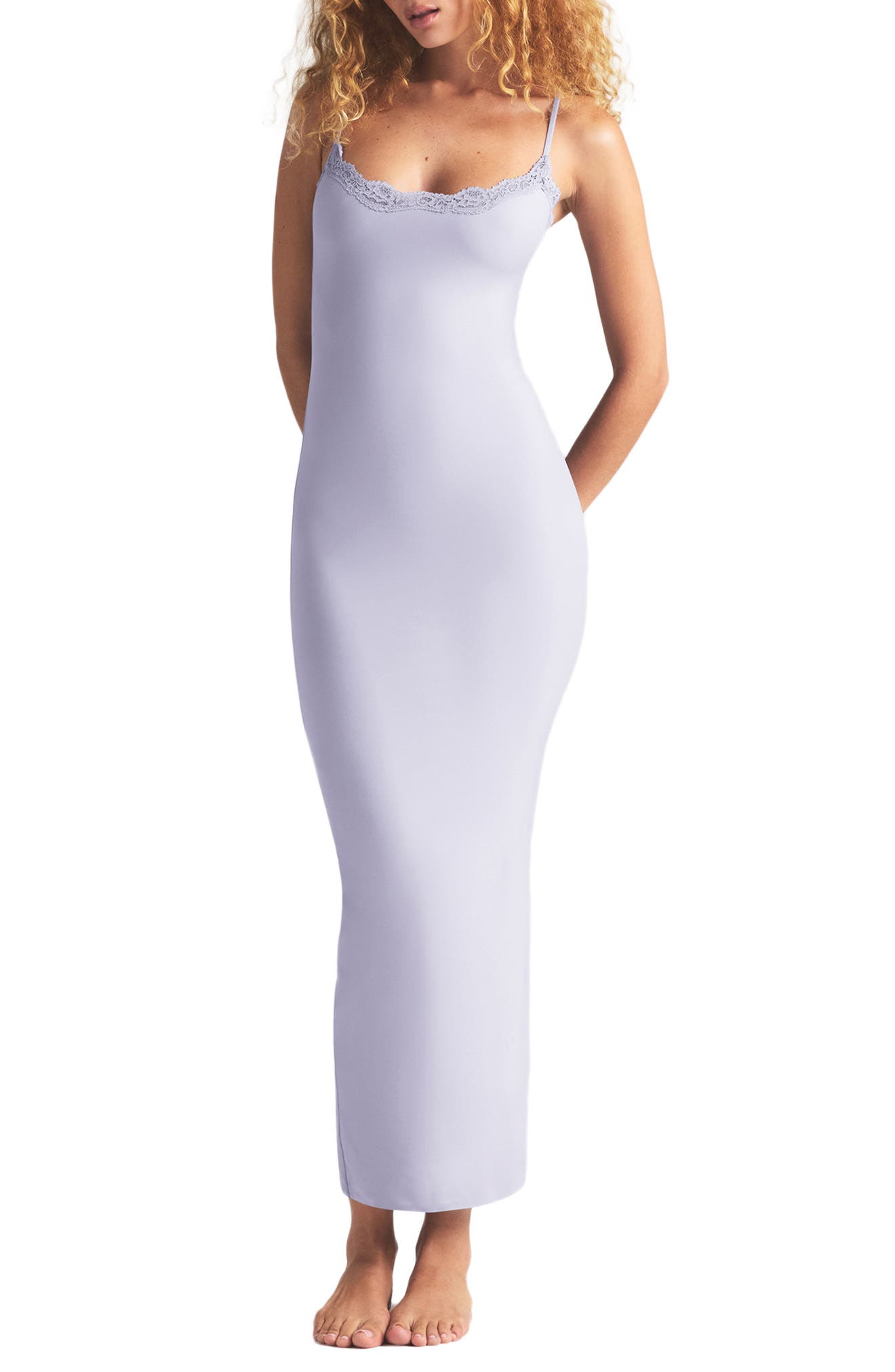 fits everybody wrap long slip dress Fits Everybody Lace Long Slip Dress (Women)