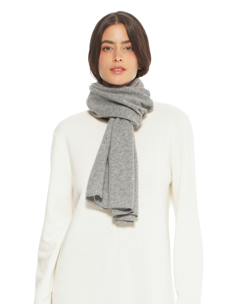 Monticelli Cashmere Pure Cashmere Cloud-soft Scarf In Gray
