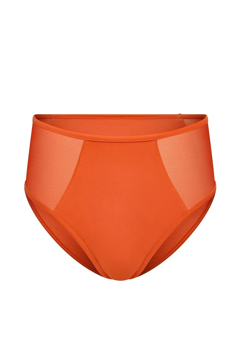 Terri Swimwear Swimwear Bottom, Alternate, color, Dark orange