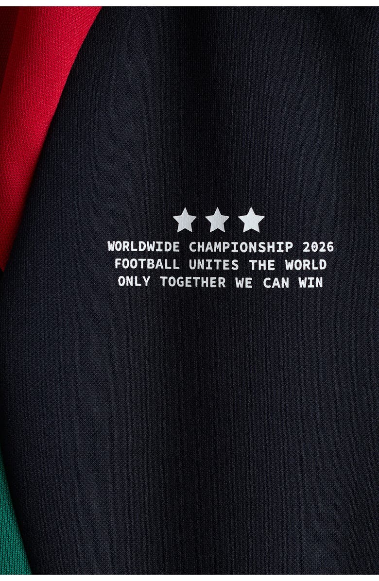 H&M Football Jacket, Alternate, color, Navy Blue/Championship