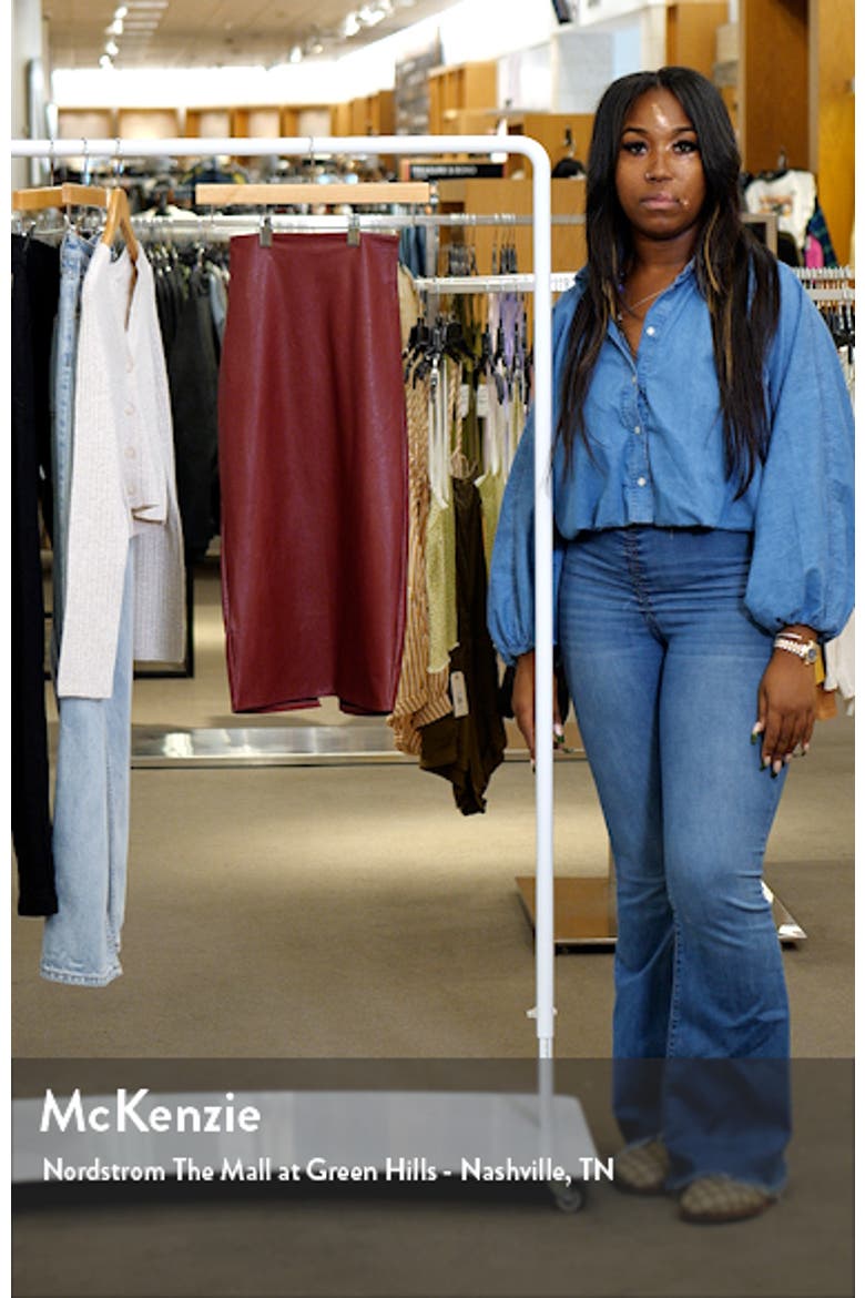 Faux Leather Midi Skirt video