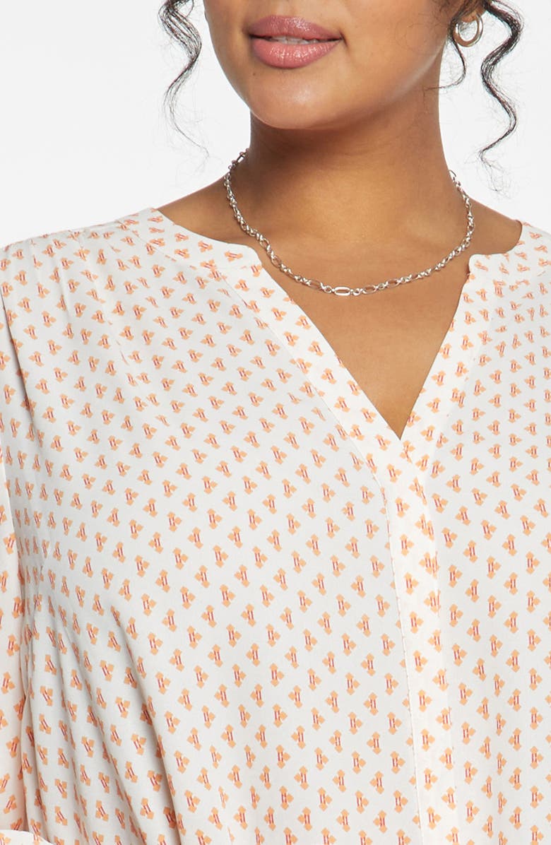 NYDJ Semisheer Pintuck Blouse, Alternate, color, Chez Geo