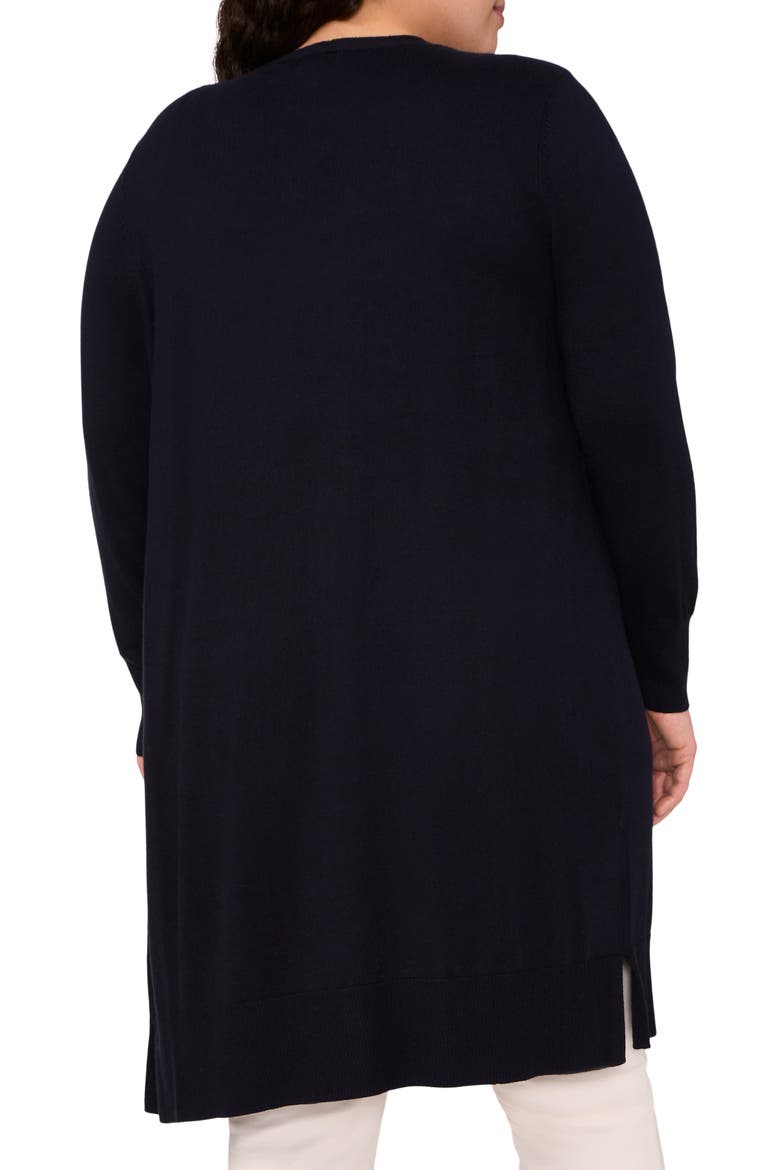 Open Front Longline Cardigan, Alternate, color, NAVY DEPTHS