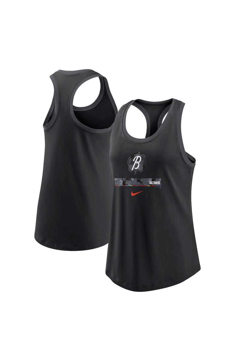 Nike Women's Nike Black Baltimore Orioles 2023 City Connect Racerback Tank Top, Main, color,