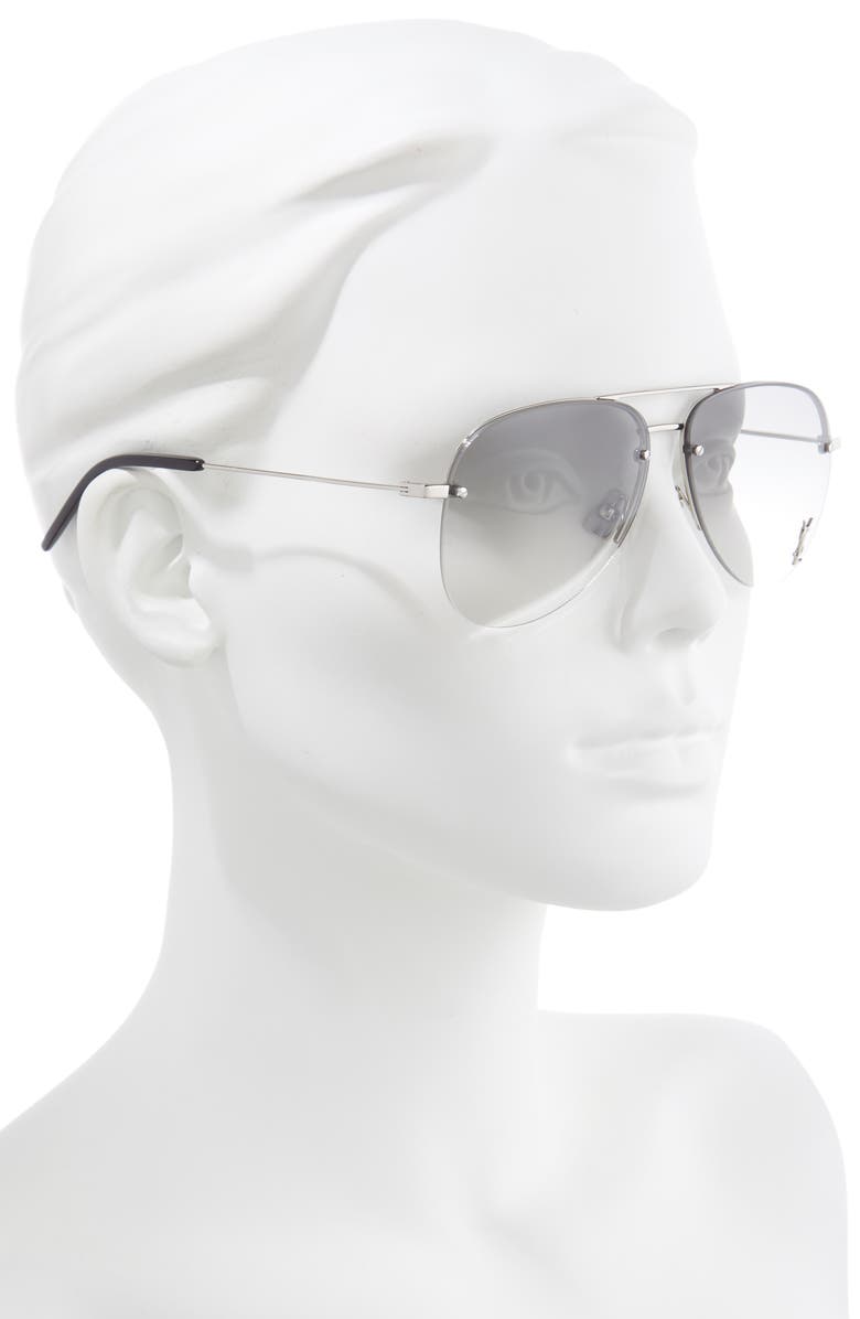 Saint Laurent 59mm Aviator Sunglasses, Alternate, color, 