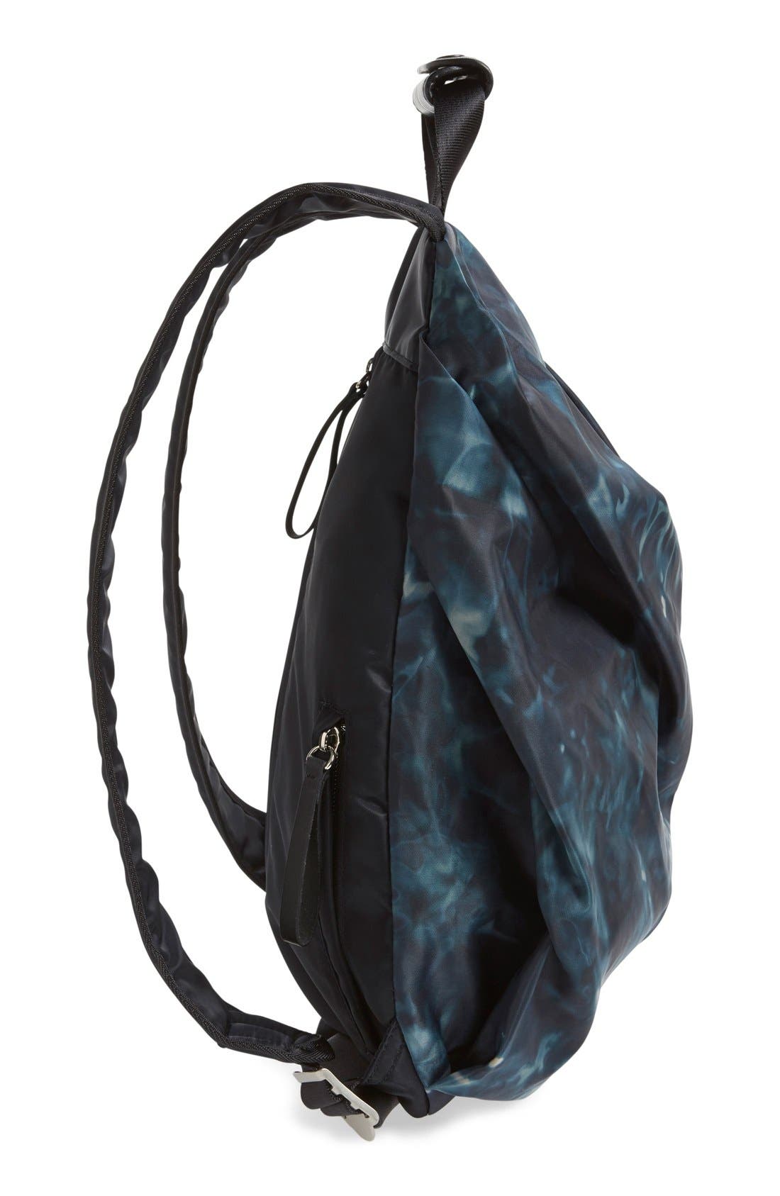 Y's by Yohji Yamamoto 'Tuck' Nylon Backpack, Alternate, color, 