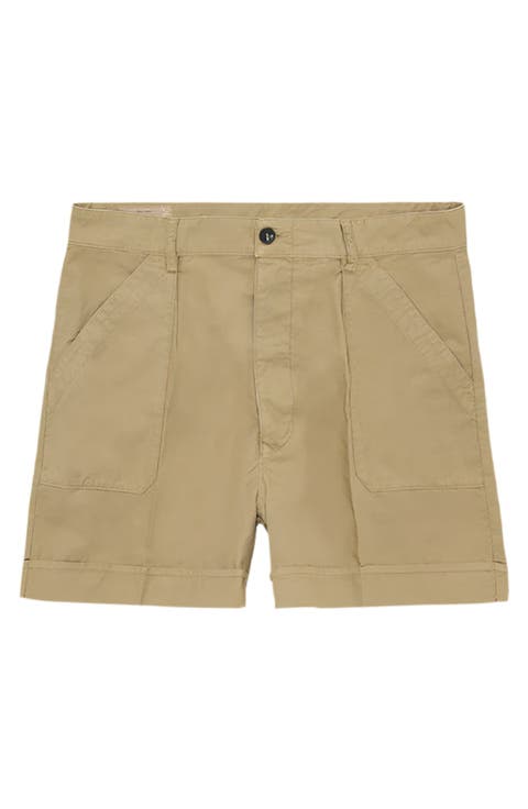 Haute Twill Cotton Shorts