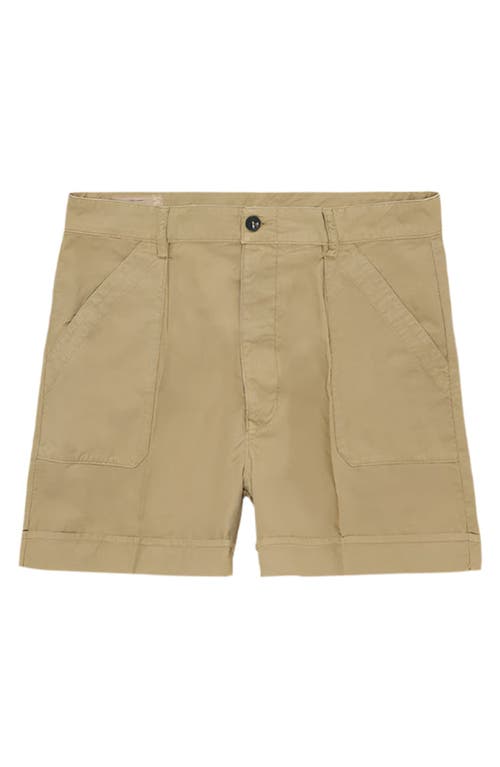 Fortela Haute Twill Cotton Shorts In Brown