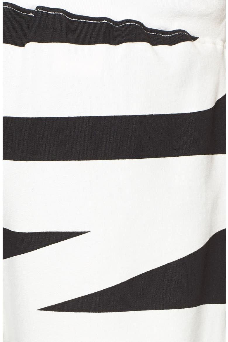 Allover Print Sweatpants, Alternate, color, WHITE/ BLACK