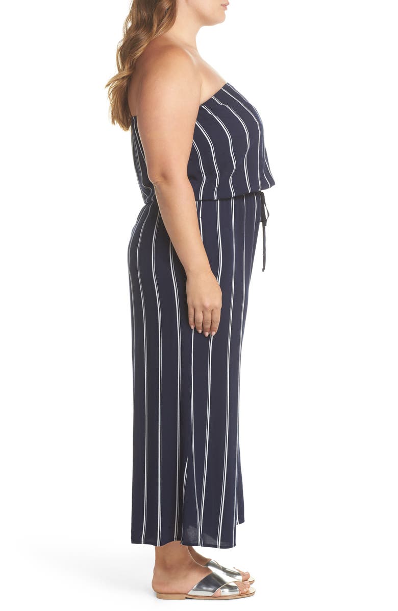 Elan Strapless Cover-Up Jumpsuit, Alternate, color, 