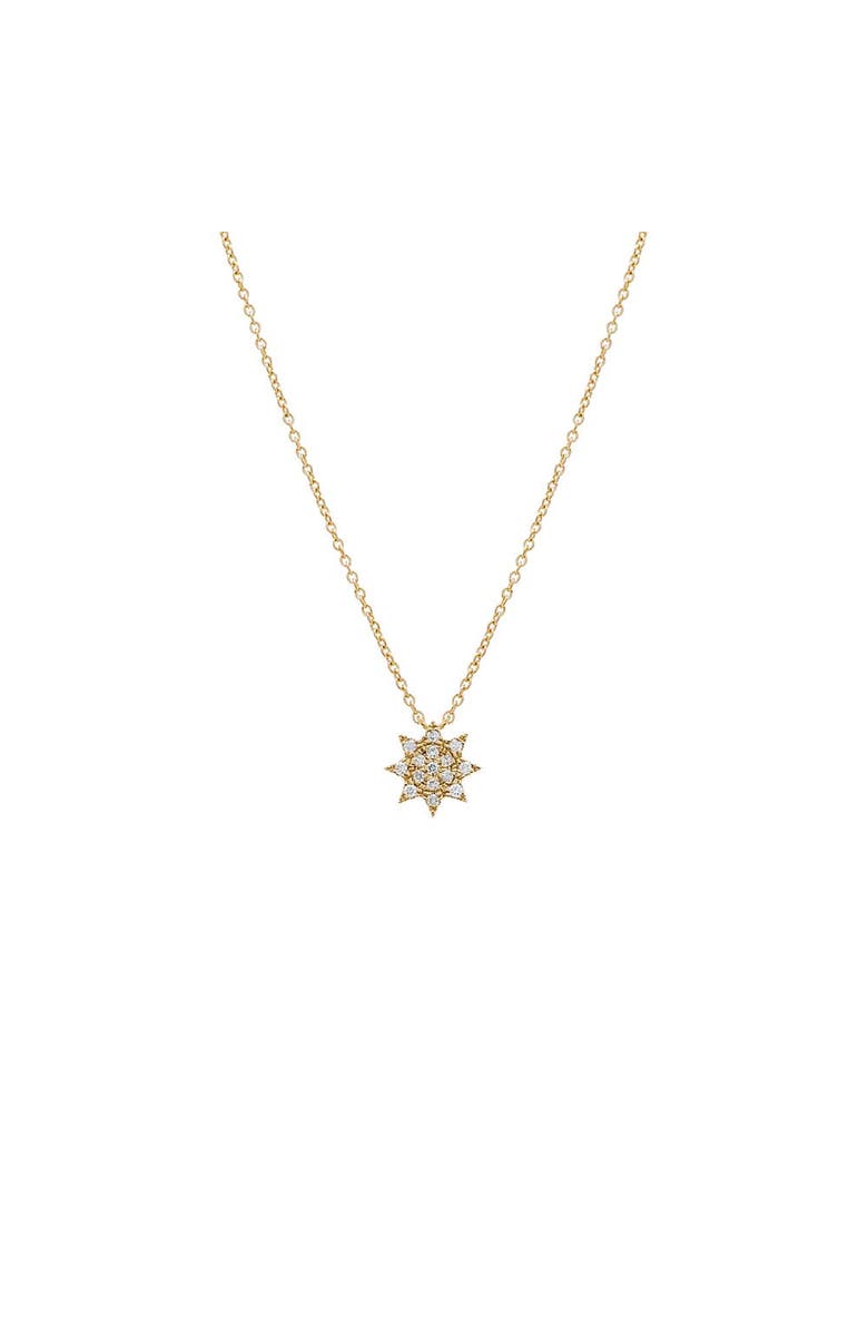 BY ADINA EDEN Diamond Pave Starburst Pendant Necklace 14K, Main, color, 