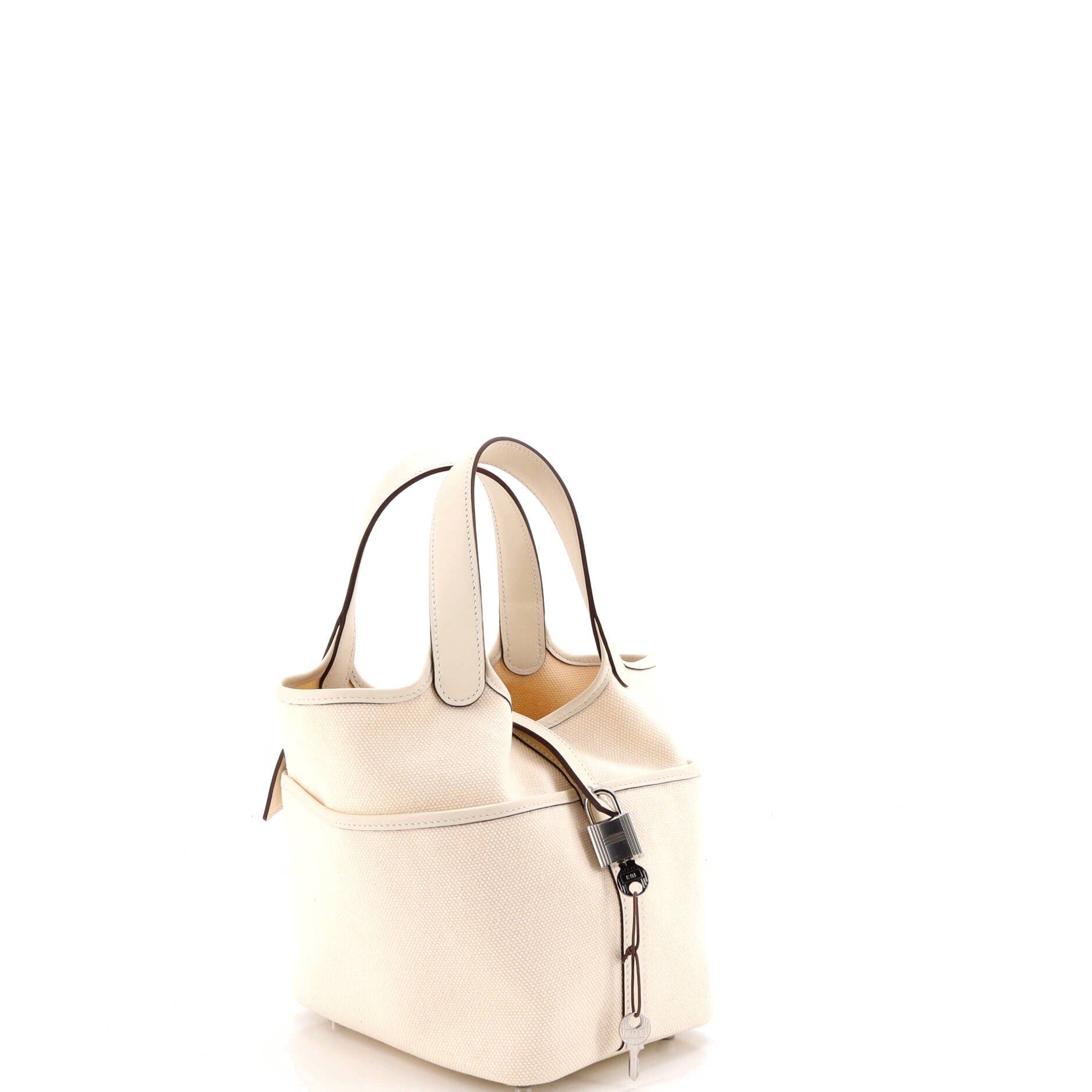 Cargo Picotin Lock Bag Canvas and Swift PM, Alternate, color, White