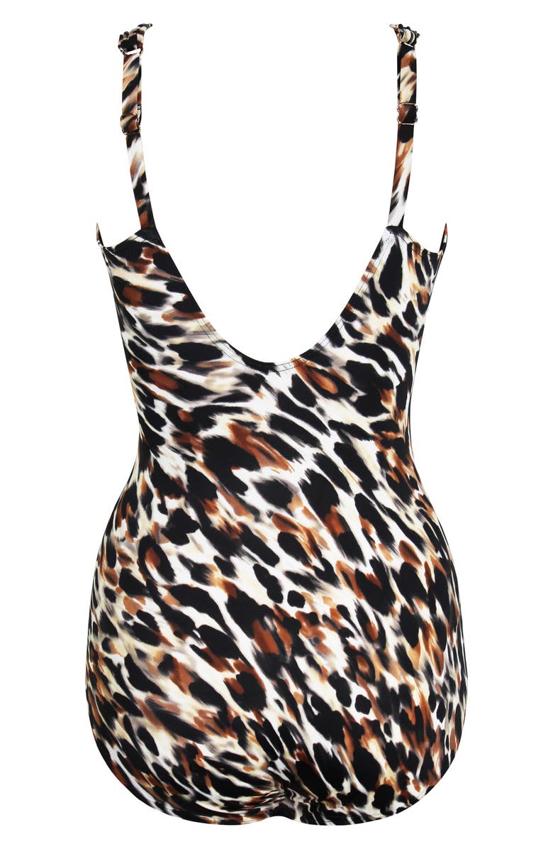 Miraclesuit<sup>®</sup> Fur Realz Siren One-Piece Swimsuit, Alternate, color, 