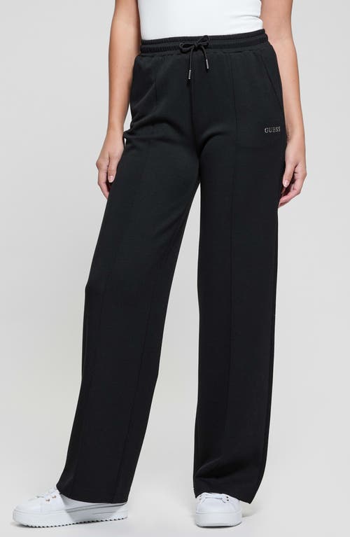 Guess Gelsey Straight Leg Sweatpants In Black