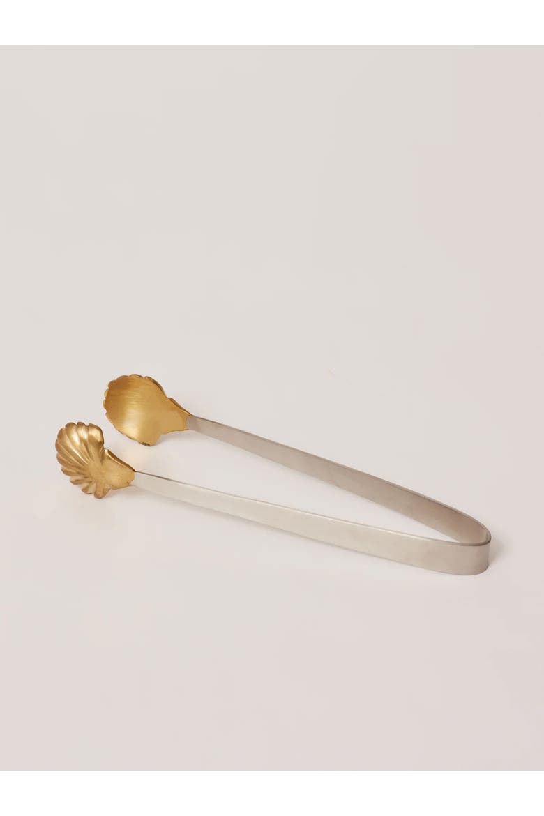 Seashell Tongs, Main, color, Brass