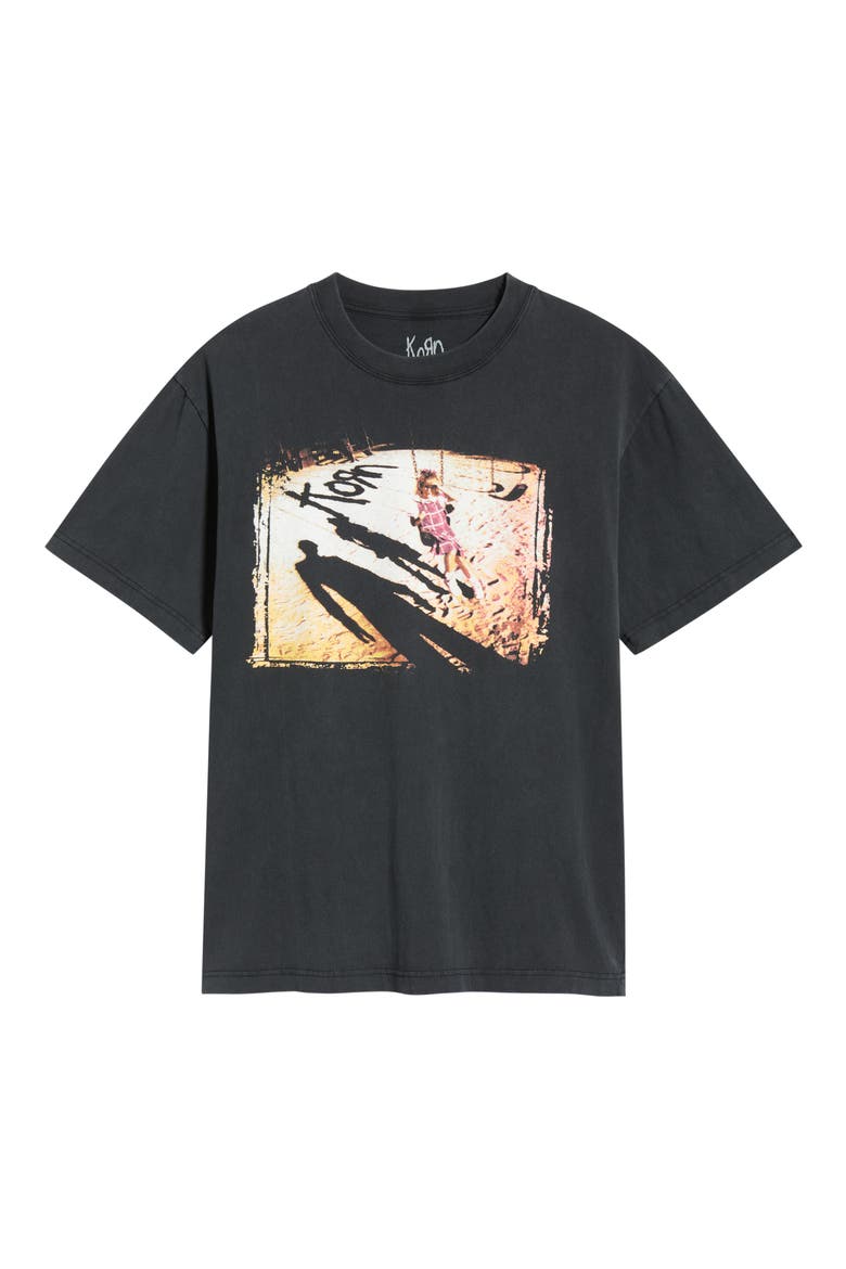 Korn Shadow Cotton Graphic T-Shirt, Alternate, color, BLACK