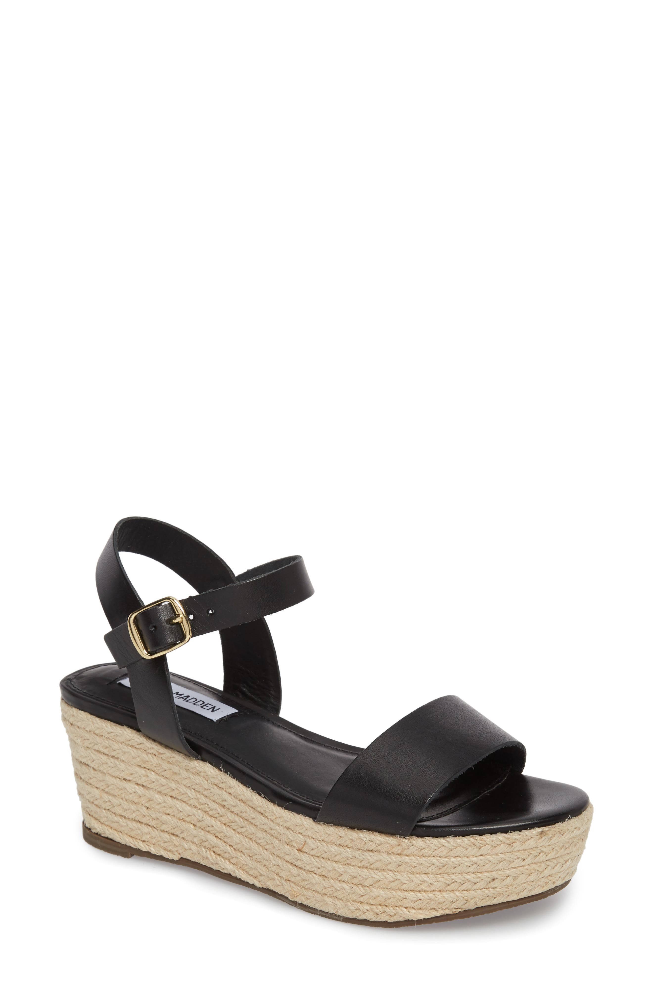 Steve Madden Busy Platform Espadrille Sandal, Main, color, 