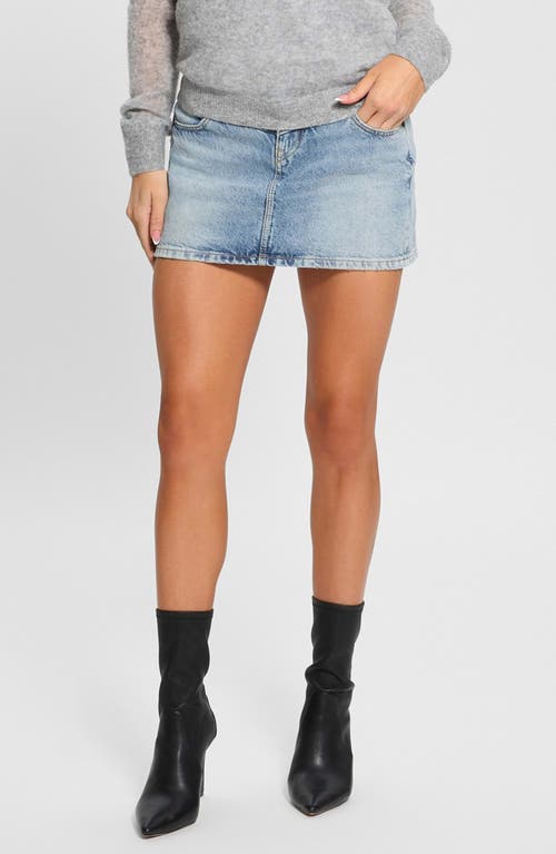 Guess Nani Denim Miniskirt In Blue