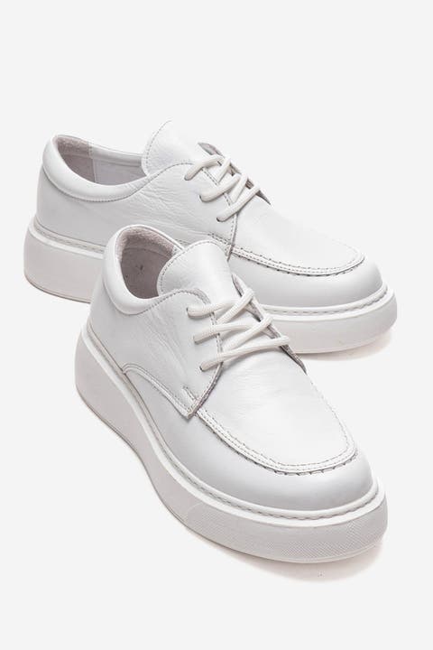 Mareon Leather Lace Up Sneaker