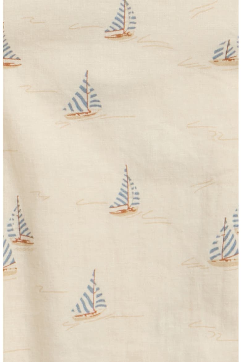 Beau Linen Blend Romper, Alternate, color, NATURAL