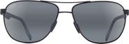 Maui Jim Castles PolarizedPlus®2 61mm Aviator Sunglasses