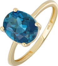 Bony Levy 14K Yellow Gold Oval Semiprecious Stone Ring