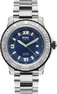 GEVRIL Seacloud Swiss Automatic Bracelet Watch, 45mm