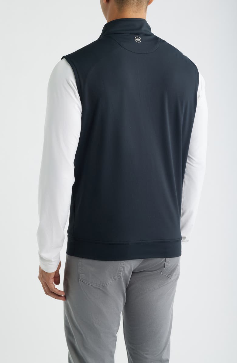 Peter Millar Galway Performance Quarter Zip Vest, Alternate, color, Black