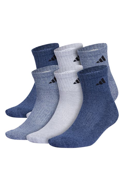 Athletic Cushioned Quarter Crew Socks - Pack of 6