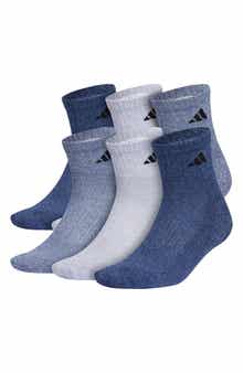 Athletic Cushioned Quarter Crew Socks - Pack of 6
