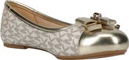 MICHAEL Michael Kors Kids' Kenya Lock Metallic Ballet Flat