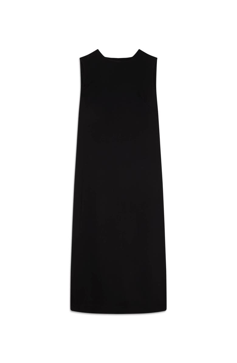 22454328 Back Fringe Detail Midi Dress, Alternate, color, Black