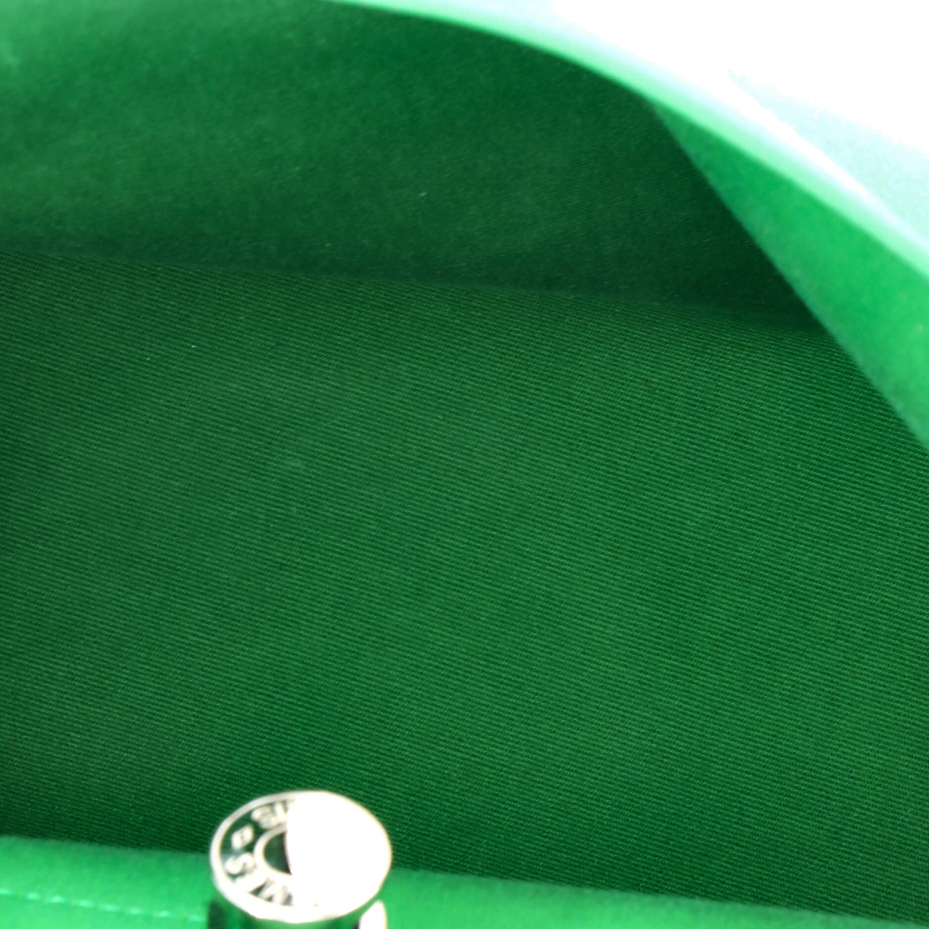 Pre-Owned Hermes Herbag Zip Leather and Toile 31, Alternate, color, Green