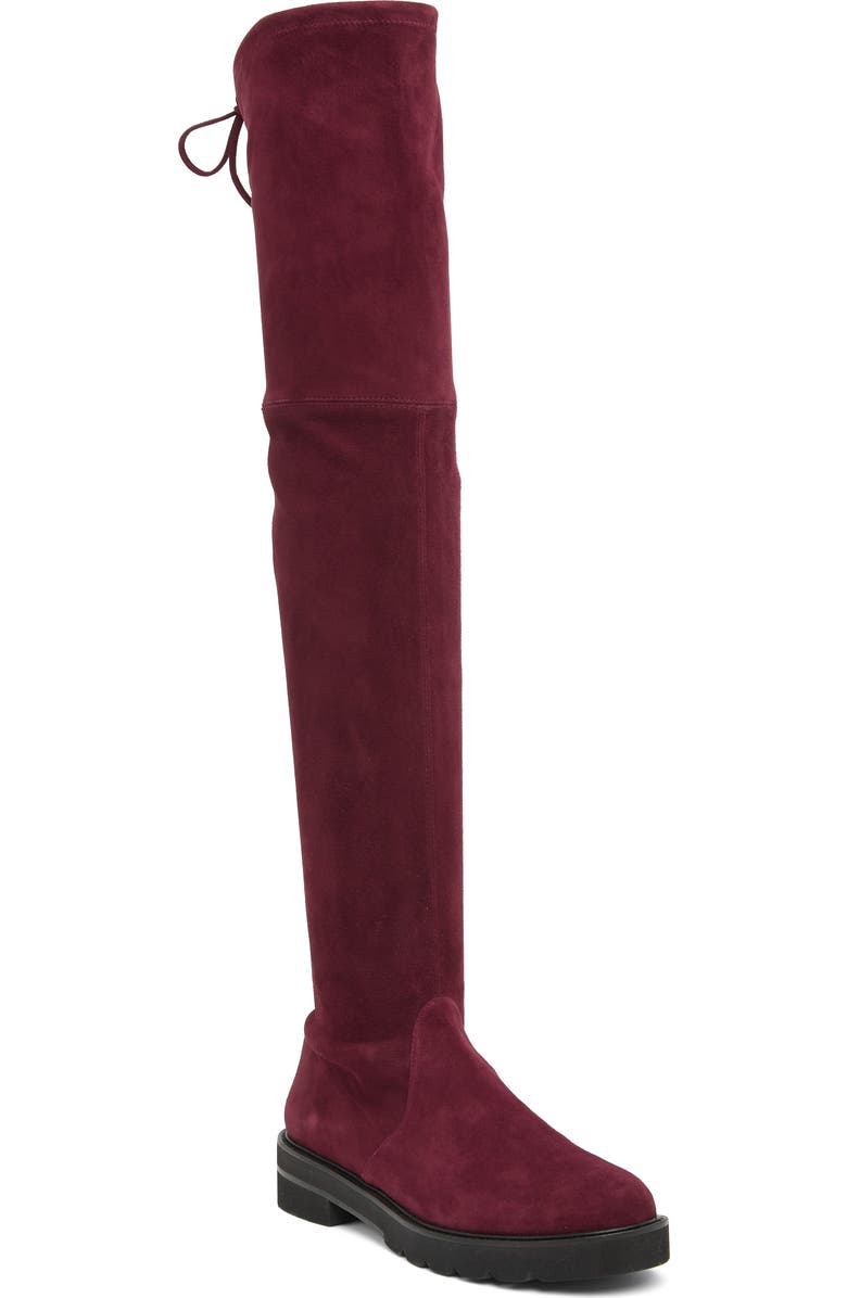 Stuart Weitzman Lowland Lift Over-the-Knee Boot, Main, color, Cabernet