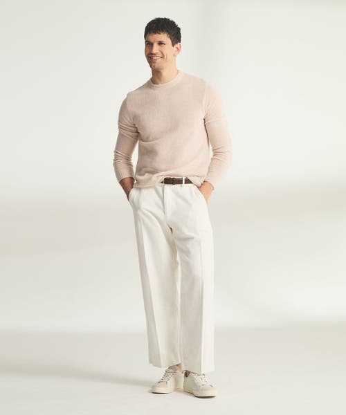 Naadam Lightweight Cashmere Contrast Trim Crewneck Sweater