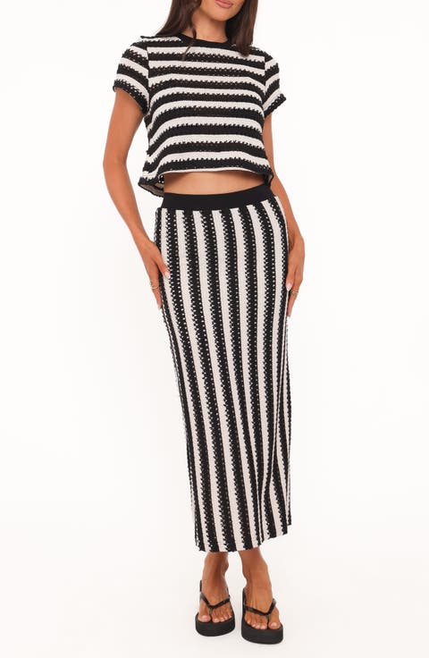 Jaden Knit Crop Top & Maxi Skirt Set