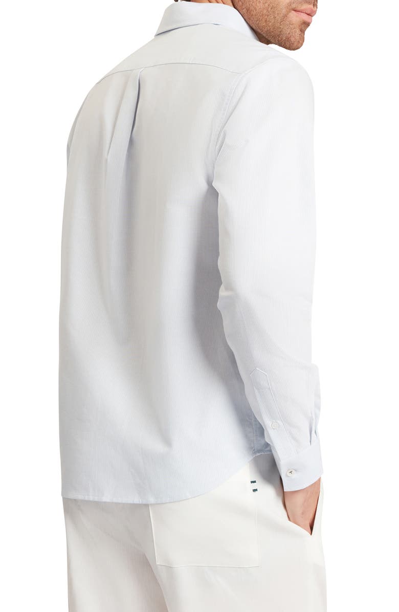 Ted Baker Diaby Stripe Button-Up Shirt, Alternate, color, Blue