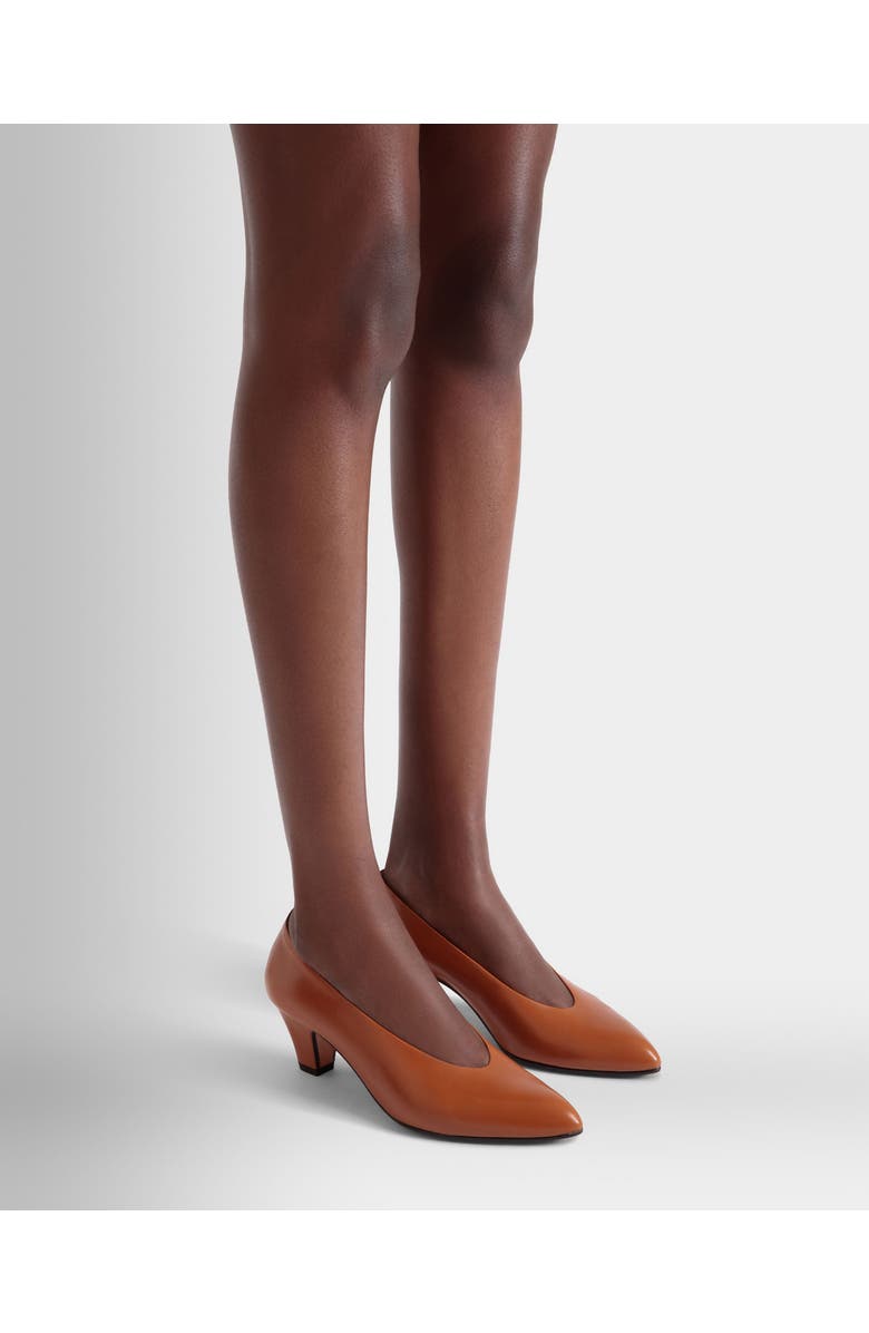 Bally Alva Pump in Leather, Alternate, color, Brown