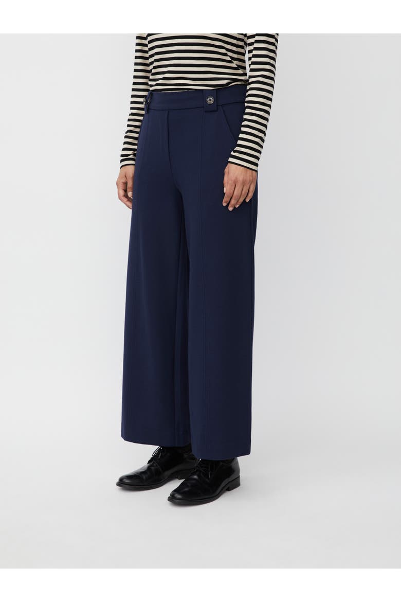 MaPaxora Cropped Wide Leg Pants, Main, color, Navy Blazer